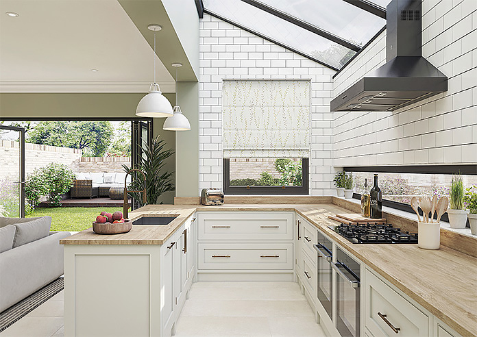 Willow Field, Natural - Motorised Roman Blind - Image 8